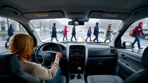 Reflexões ao Volante: Encontros e Desencontros em Dias Chuvosos