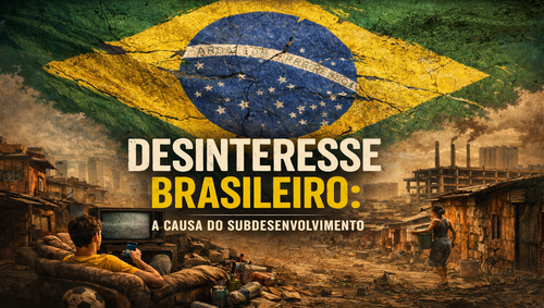 DESINTERESSE BRASILEIRO É A CAUSA DO SUBDESENVOLVIMENTO